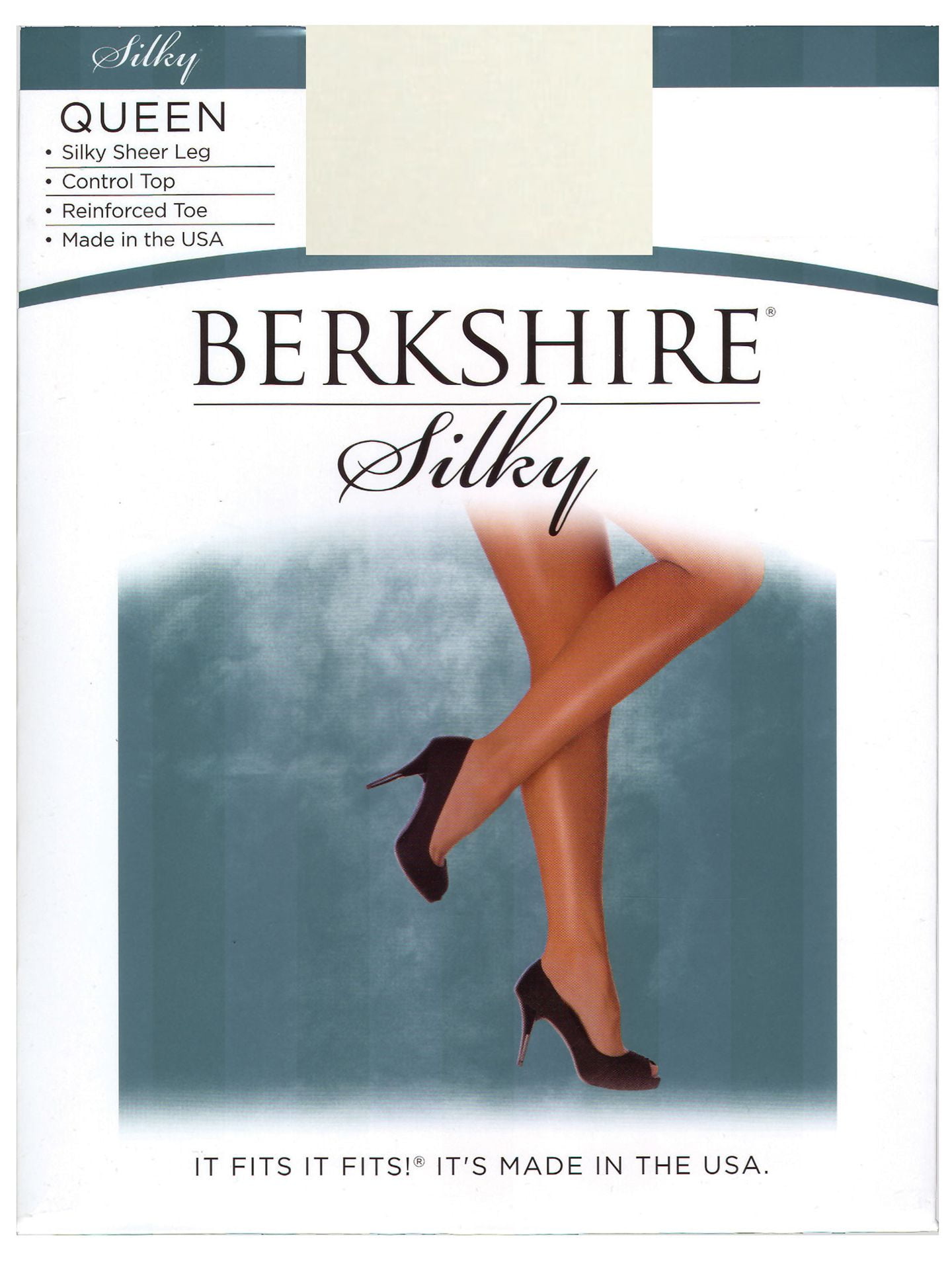 Berkshire Women's PlusSize Queen Silky Sheer Control Top Pantyhose