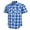 29 Blue White, variant on Coevals Club Mens Pearl Snap Plaid Western Cowboy Button Up Short Sleeve Shirts Navy White 38 Large