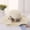 Milk white, variant on Summer Parent -Child Hats Ladies Hats, Flowers, Waves, Wavy Hats, Outdoor Sunscreen, Folding Straw Hat