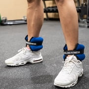 Valor Fitness Ankle or Wrist Weights -2 lb Each - Pair - Adjustable Velcro Straps - Strength Building Workout -EA-10