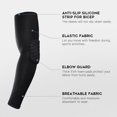 thumbnail image 3 of 1pcs Manchon de Coude Femmes Hommes Antidérapant Support de Coude Protection pour Basketball Volleyball Footabll Cyclisme Course, 3 of 8
