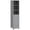 Grey, variant on kleankin Tall Bathroom Storage Cabinet, Narrow Bathroom Cabinet, White
