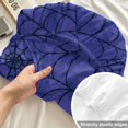 thumbnail image 4 of Cal.King Size Fitted Sheet Set - Navy Blue Halloween 3 Piece Bedding Sets 16" Deep Pocket Fitted Sheet with 2 Pillowcases, Black Spiders Net Classic Gingham Brushed Microfiber Hotel Luxury Bed Sheets, 4 of 9
