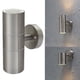 thumbnail image 2 of Lámpara de pared Irfora Lámparas de pared arriba y abajo de doble cabezal de acero inoxidable 2 uds., Luz cálida para interiores y exteriores, bombilla GU10, lámparas IP65 Irfora Lámpara de pared, 2 of 7