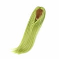 thumbnail image 1 of Perruque de Poupée Soie Douce Cheveux Longs Lisses Vert Avocat pour Poupées, 1 of 7