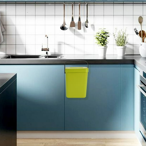 Petite poubelle à compost d'intérieur avec couvercle pour cuisine et plan  de travail 5 litres Bleu : : Cuisine et Maison