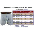 thumbnail image 3 of 6 Men's Big & Tall USA Classic Design Long Legs Boxer Briefs Underwear, 3 of 3