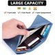 thumbnail image 3 of LHSHID Small Wallet for Women Genuine Leather RFID Blocking Card Holder Minimalist Tri-fold Cash Wallet with Snap Coin Pouch, 3 of 7
