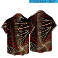 thumbnail image 1 of Chemise d'Été 2022 à Manches Courtes Imprimée 3D Sans Risque Tendance Nationale pour Hommes 052, 1 of 5