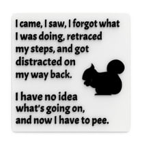 Clever Contraption Funny Sign | I Came, I Saw, I Forgot What I Was Doing – I Have No Idea What's Happening - Black & White