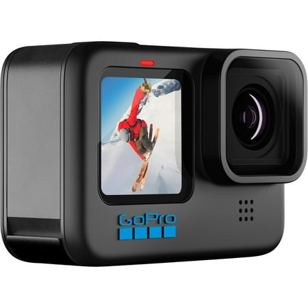 Restored GoPro HERO10 Black - Waterproof Action Camera with Front LCD and Touch Rear Screens, 5.3K60 Ultra HD Video, 23MP Photos, 1080p Live Streaming, Webcam, Stabilization - CHDHX-101-CN (Refurbished)