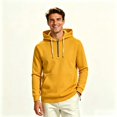 thumbnail image 2 of ClodeEU Men's Quarter Zip Drawstring Hoodie with Pocket, Lightweight Fleece Half Zip Hooded Long Sleeve Sweatshirt, Size S-4XL, 2 of 6