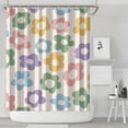 thumbnail image 2 of Waterproof Daisy Shower Curtain 72x84 Inch Colorful Floral Polyester Unique Shower Curtain for Bathroom Hotel Home Decor with 12 Plastic Hooks, 2 of 5