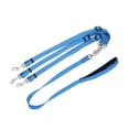 thumbnail image 1 of 3 Way Dog Leash Multipurpose Thickened Nylon Detachable Adjustable Nylon Dog Coupler Leash with Padded Handle for Walking Training, 1 of 8