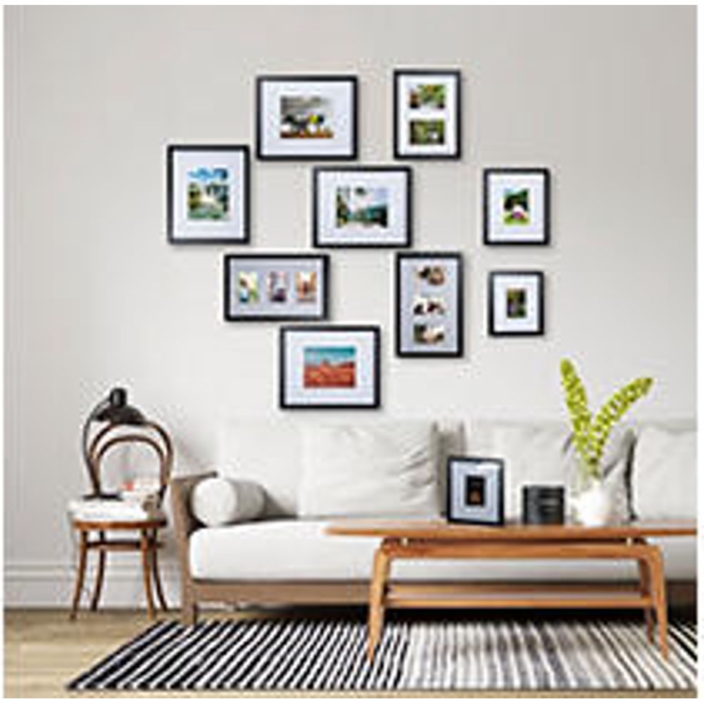 Martha Stewart 10Piece Black Picture Frame Set
