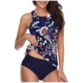 thumbnail image 1 of DPTALR Mode Femmes Bikini Imprimé Rehausseur Rembourré Maillot de Bain Tenue de Plage Ensemble, 1 of 5