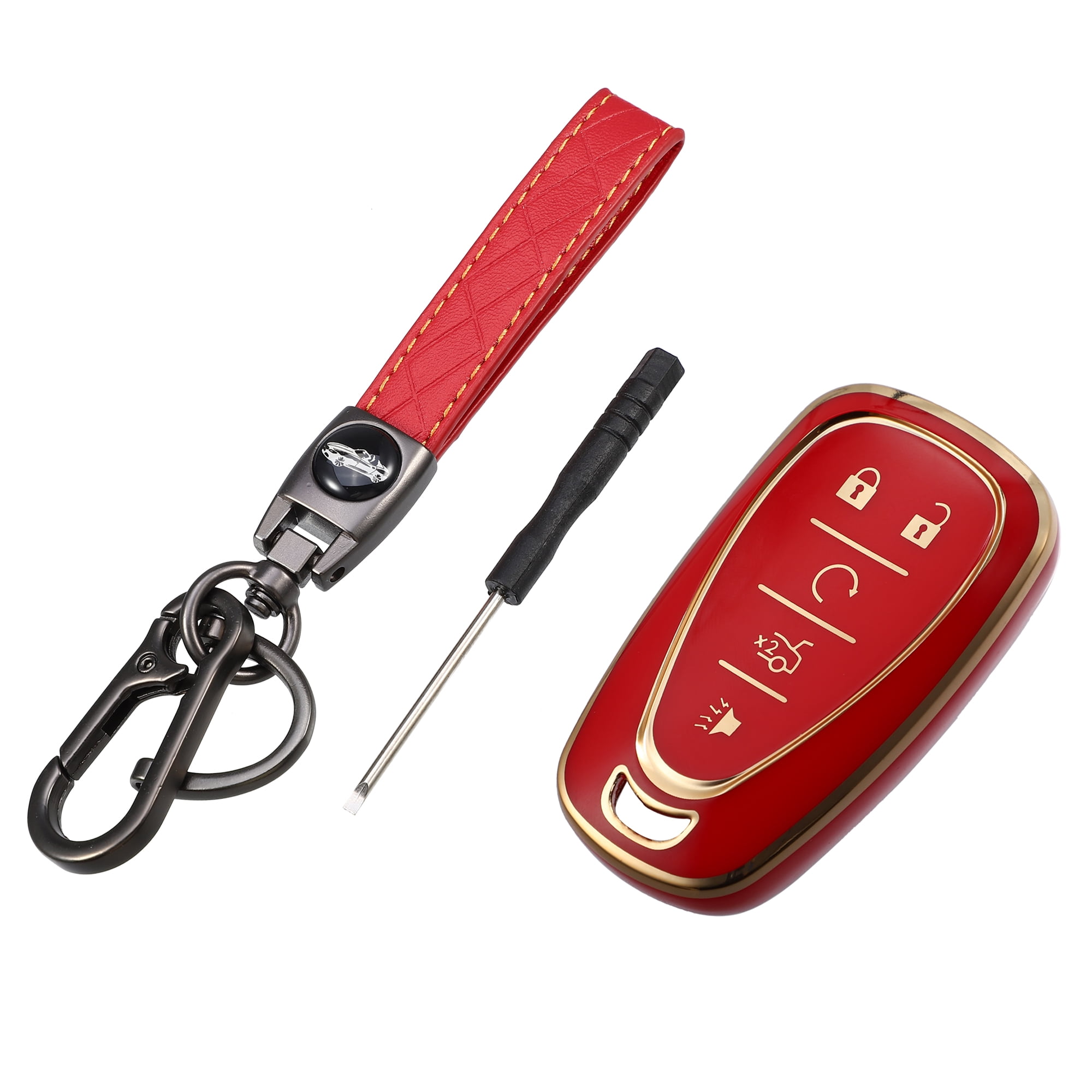 1set TPU Car Key Case & Keychain Compatible With Nissan, Key Fob Cover