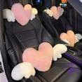 thumbnail image 6 of Jkung Car Headrest Pillow Breathable Wear-Resistant Heart Shape Neck Support Pillow Seat Back Cushion Car Interior Decoration, 6 of 8