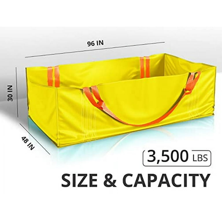 Skywin Dumpster Bag - Foldable and Reusable Trash Bag for Waste Management,  Multiple Times Use During Renovations Tear Resistant and Can Hold Up to  3,500 lbs (2) 