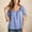 c01Blue, variant on Summer Trendy Gingham Tops for Womens Cotton Blend Plaid Print Blouses Round Neck Vintage Puff Sleeve Cute Tops Blue M