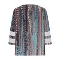 thumbnail image 5 of Nouveaux Hauts pour Femmes 2023 Grande Taille Mode Col Rond Décontracté Manches Longues Chandail Imprimé Hauts Blouse Chemise à Manches Longues pour Femmes, 5 of 5
