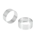 thumbnail image 3 of 20 Pack 5cm Stainless Steel Tart Ring, Heat- Perforated Cake Mousse Round Ring, 3 of 8