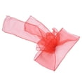 thumbnail image 2 of Decoración de boda NikouMX 10 piezas organza para sillas fajas con lazo elegantes modernas, 2 of 8