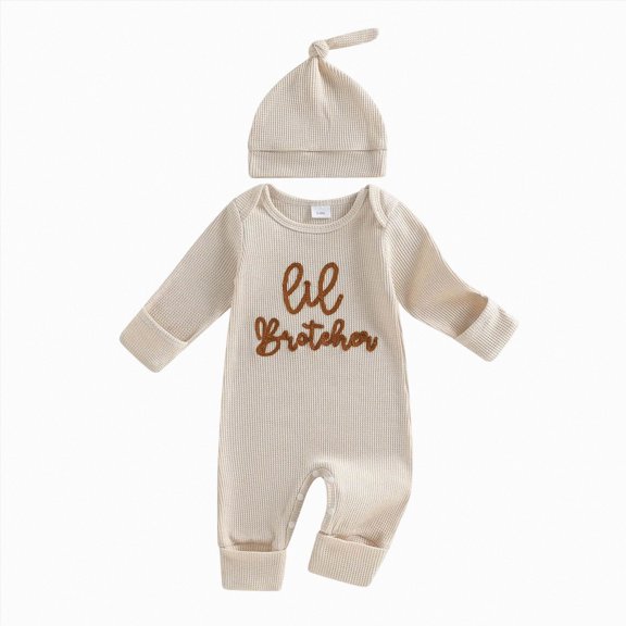 Baby Romper Long Sleeve Unisex One Piece Jumpsuit, Newborn Clothes Outfit