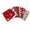 A001- A, variant on Christmas Fabric Squares with Assorted Holiday Prints, Set of 8 Fat Quarters, Red and Green Cotton Material for Quilting and Sewing Crafts