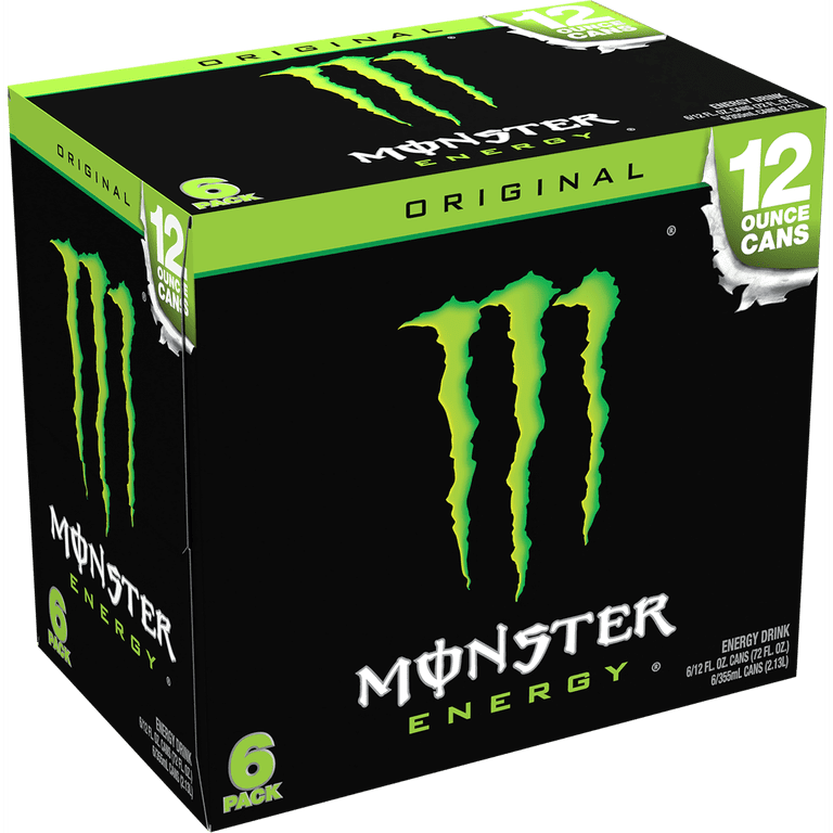 2X-Monster Original Energy Drink - 12 fl oz - 6 pk - Walmart.com