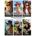 thumbnail image 5 of Polarized Fit-Over Sunglasses for Women & Teens, Cat Eye Over-Glasses UV400 Protection, Fits Prescription Frames Up to 4.92"×1.77", Wear Over Eyeglasses or Standalone, Beach Golf Fishing Outdoor, 5 of 7