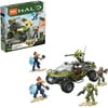 MEGA Halo Warthog Rally vehicle Halo Infinite Construction Set with Master Chief character figure, Building Toys for Kids