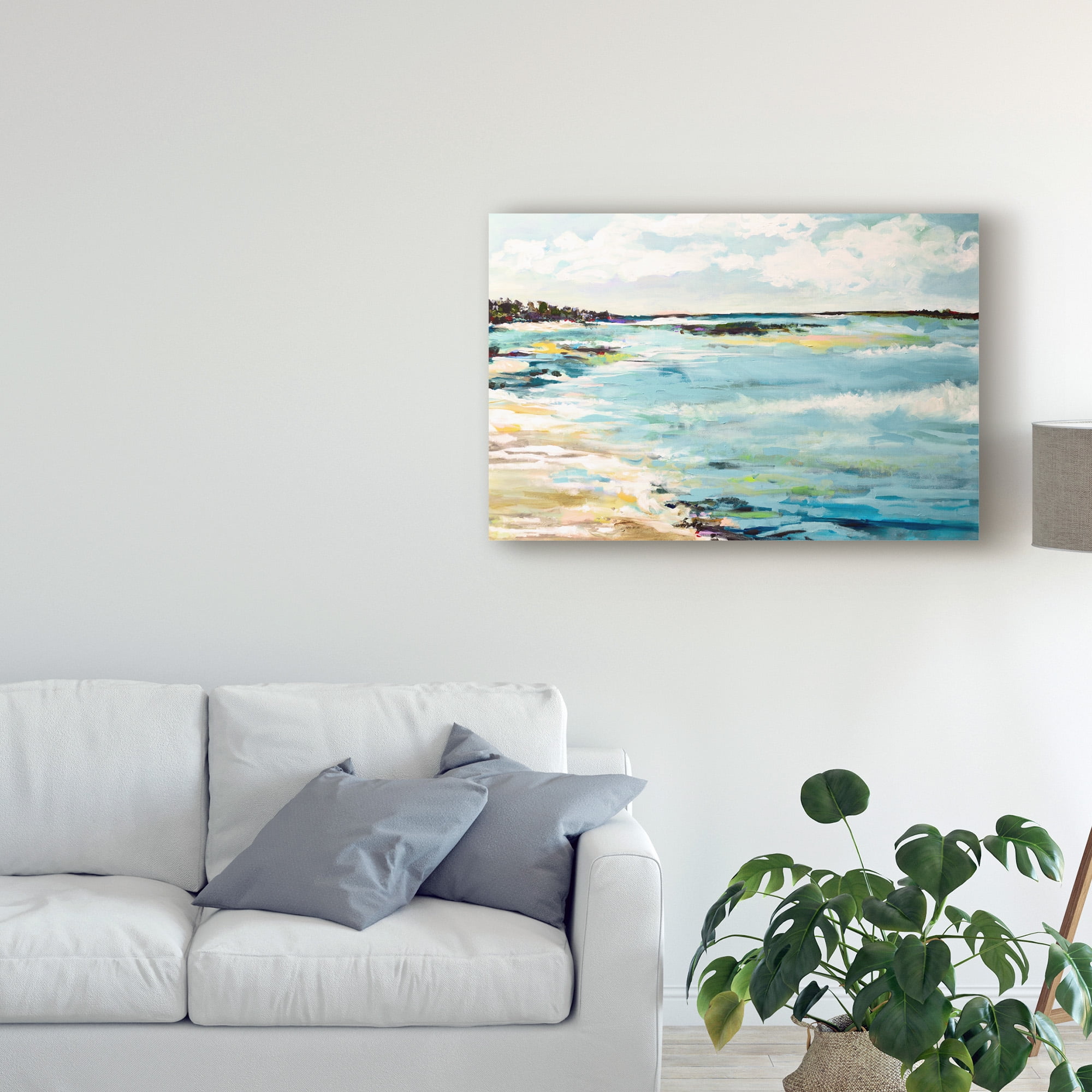 Trademark Fine Art 'Beach Surf III' Canvas Art by Karen Fields