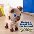 thumbnail image 5 of Peluche Pokémon Rockruff de 8 pulgadas con licencia oficial para niños mayores de 2 años, 5 of 5