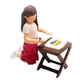 thumbnail image 3 of Figura de niña de dibujo, figuras de personas 1/64, figura de personaje Diorama, colección de resina, modelo en miniatura para decoración de paisajes rojo, 3 of 10