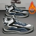 thumbnail image 5 of Men's High-Top Winter Sneakers - Upper & EVA Cushioned Sole, Lace-Up Winter Shoes with Arch Support, Black/White/Gray/Navy Blue/More Colors Available - Casual & Formal Cold-Weather Footwear for Men, 5 of 5