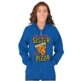 thumbnail image 4 of Will Trade Sister for Pizza Joke Zip Up Hoodie Men's Women's Brisco Brands L, 4 of 6