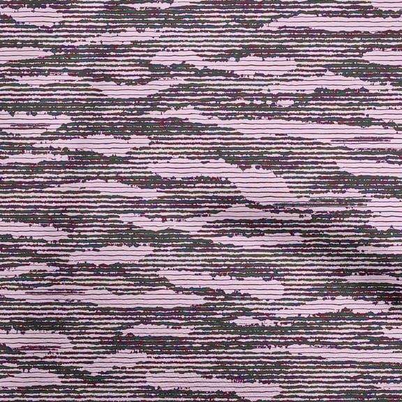 oneOone Georgette Viscose Green Fabric Abstracts Fabric For Sewing Printed Craft Fabric By The Yard 42 Inch Wide-RN