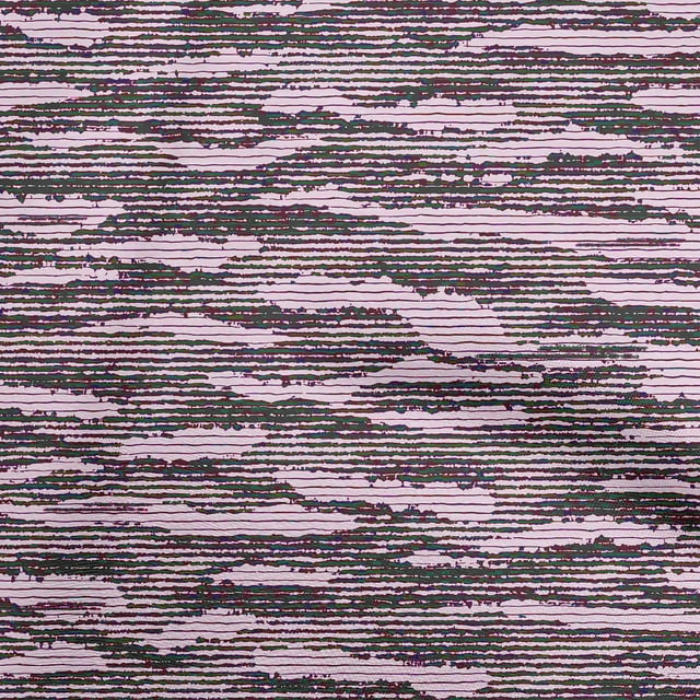 oneOone Georgette Viscose Green Fabric Abstracts Fabric For Sewing Printed Craft Fabric By The Yard 42 Inch Wide-RN