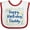 White and Red, variant on Inktastic Happy Birthday Daddy Boys or Girls Baby Bib
