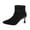 Black, variant on Boots for Women Ankle Chelsea Boots Side Zipper Pointy Toe Slip Resistant Mid Flare Heel Dress Fall Winter Boots
