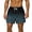Blue@GC@, variant on CONZONE Mens Swim Trunks Elastic Waist Drawstring Summer Shorts for Men Patchwork Leopard Lightweight Loose Fit Vacation Beach Shorts With Pockets