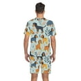 thumbnail image 6 of joogoo Men's Pajama Set Dachshund Dogs V-Neck Pj Shorts Set 2 Piece Loungewear Sleepwear L, 6 of 7