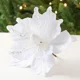 thumbnail image 3 of Christmas Flower Glitter Artificial Flower Xmas Tree Hanging Ornaments DIY Garlands Home Wedding New Year Party Decoration Gifts, 3 of 5