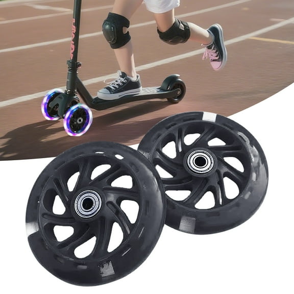 Ailezt Light Up Scooter Wheel For 3 Wheeled Kid Scooter Wheel Replacement Kick Scooter Wheels LED Flashing Easy Install & Universal Application