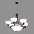 thumbnail image 4 of Yosemite Home Decor Sequoia 9 Lights Chandelier in Dark Brown, 4 of 18