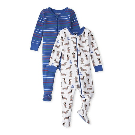 The Children's Place Baby and Toddler Boys Dog Stretchie, Pack of Two, Size 12 Months-5T