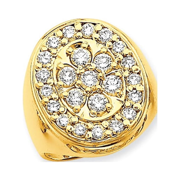 14K Yellow Gold Ring Band 4 to 23 mm (tapered)