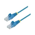 thumbnail image 1 of StarTech.com 3 Pieds Slim LSZH CAT6 Ethernet Cable, 10 Gigabit Snagless RJ45 100W PoE Patch Cord, CAT 6 10GbE UTP Network Cable w/Strain Relief, Blue, Fluke Tested/ETL/Low Smoke Zero Halogen 6 - Catégorie 6 - 28AWG (N6PAT3BLS) - Câble de Patch - RJ-45 (m) à RJ-45 (m) - 3 Pi - UTP - CAT, 1 of 4