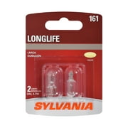 Sylvania 161 Long Life Automotive Mini Bulb, Pack of 2.